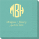 Rounded Monogram with Text Napkins Image 1 of 2